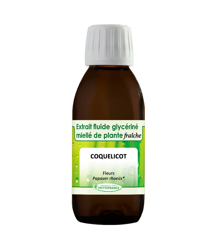 Coquelicot – Extrait Glycériné BIO 150 ML